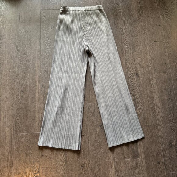 GRAY GREY PLEATS PLEASE INSPIRED ISSEY MIYAKE-STYLE PANTS SIZE S-M - Picture 6 of 9